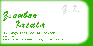 zsombor katula business card